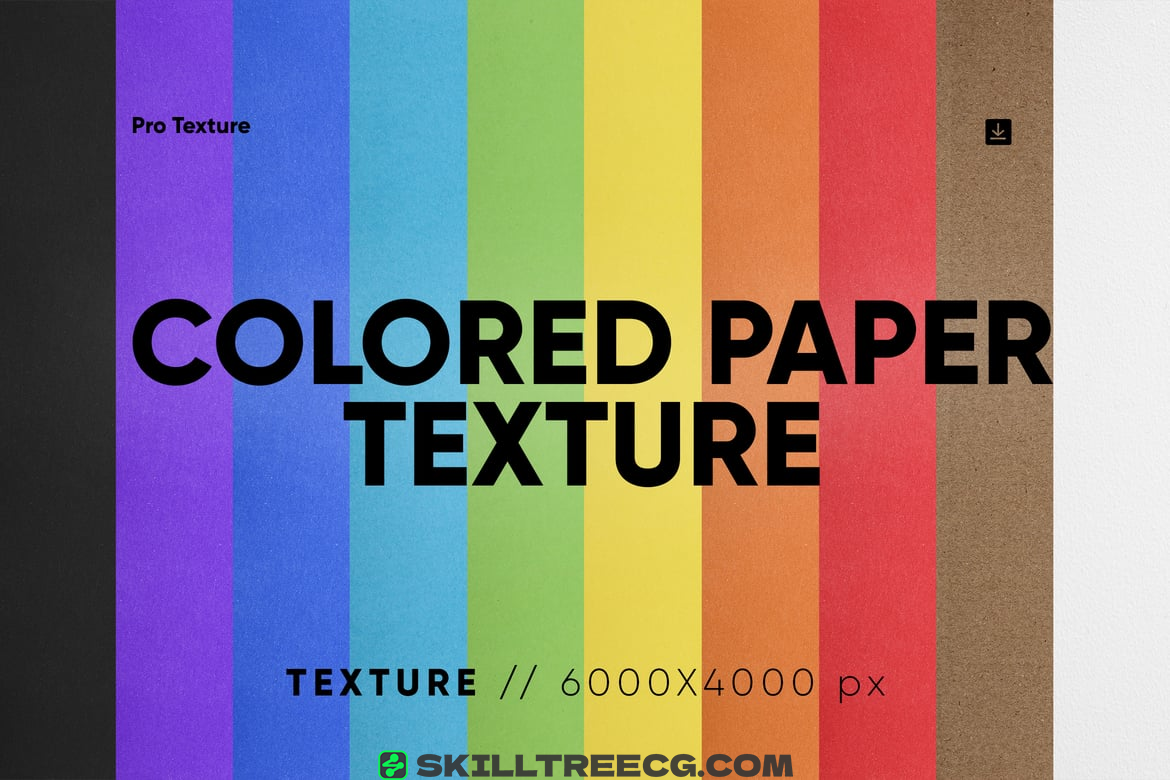 10 Colored Paper Texture HQ（104719）-技能树